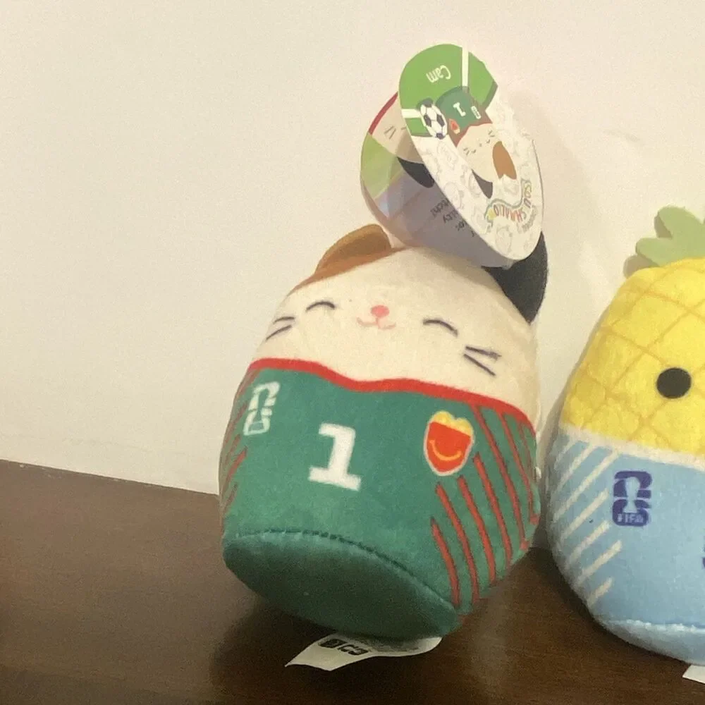 Squishmallows 5pc Mini Soccer Plush Set Cam Maui Maple Monty Zayu